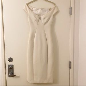 Cushnie Et Ochs White Off the Shoulder Dress